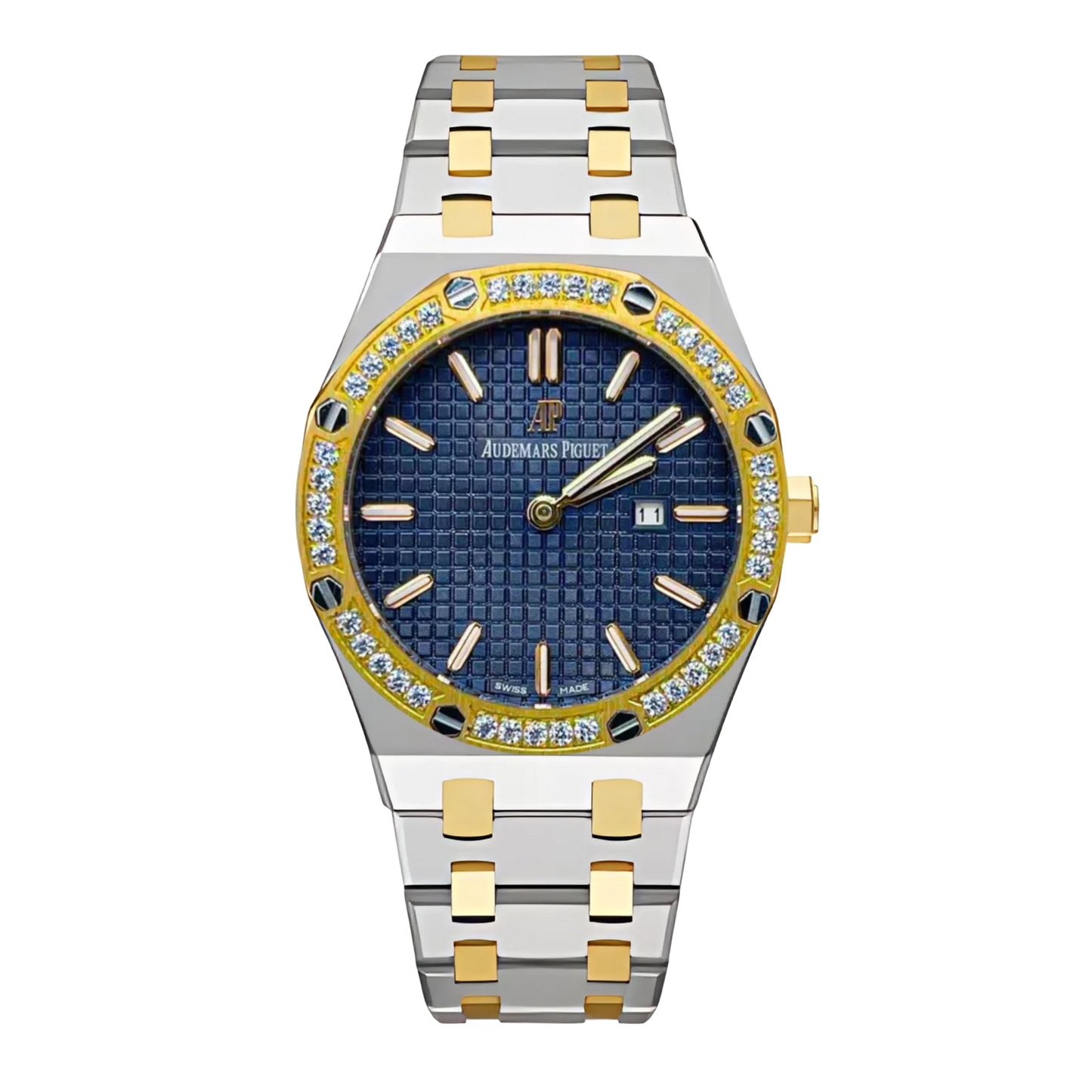 Audemars Piguet Royal Oak Bicolore Diamants  Cadrans Vert & Bleu