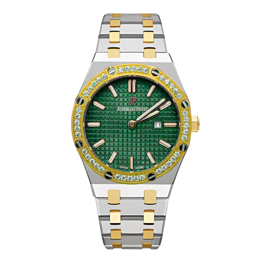 Audemars Piguet Royal Oak Bicolore Diamants  Cadrans Vert & Bleu